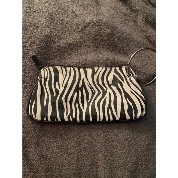 Xhilaration Zebra Print Small Wristlet - Picture 2 of 4